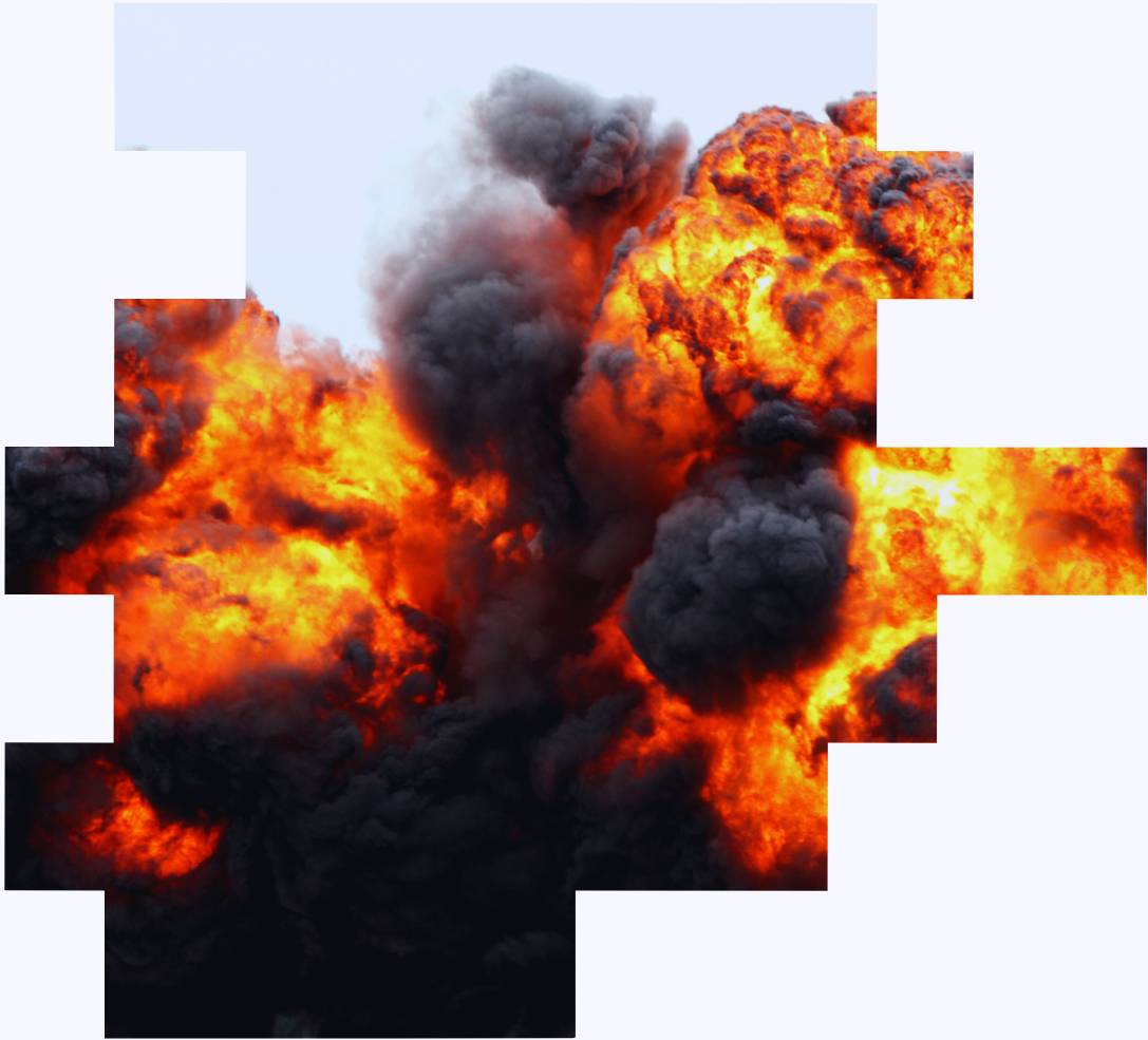 A picture of an explosion to represent the Buncefield oil storage accident where shift work fatigue was a contributing factor